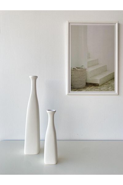TROVE White Ceramic Vase - Persei Small