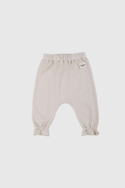 Totzee Ruffle Trousers Beige