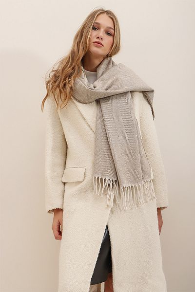 Trend Alaçatı Stili Schultertuch - Beige - Casual
