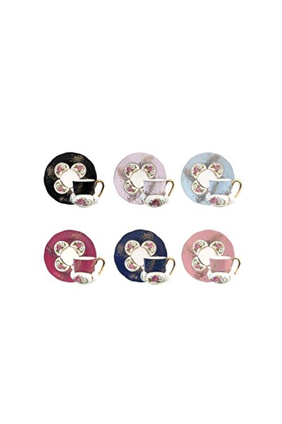 ACAR Güvenplast 6 Renk 6 Kişilik Türk Kahvesi Fincanı