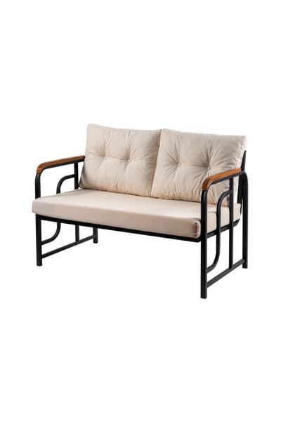 Serdemdizayn Serdem Bahçe Balkon Mobilya Takımı Çiftli-krem