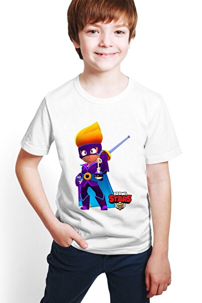 HediyeCenter Παιδικό μπλουζάκι με στάμπα Brawl Stars Amber De La Vega D05