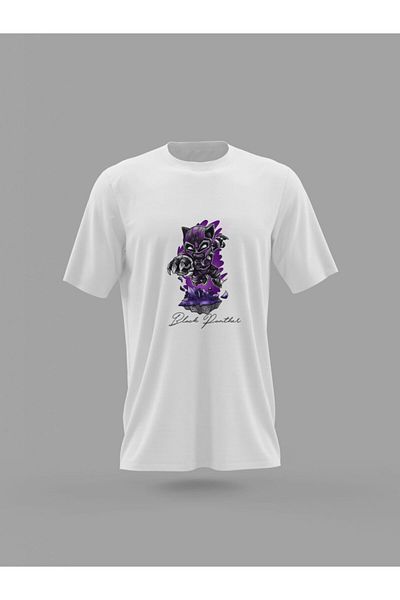 Panorama Ajans Μπλουζάκι με στάμπα Black Panther Design