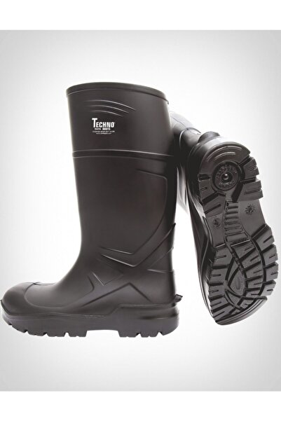 TECHNO BOOTS Çelik Burun Korumalı Iş Çizmesi-siyah