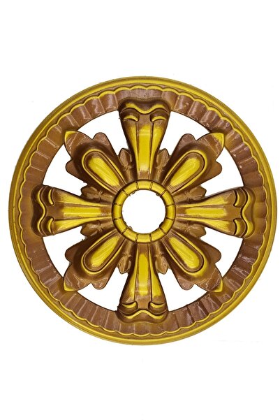 Genel Markalar Saray Tavan Motif 25*25 Cm Kahve Eskitme Küçük Avize Göbeği