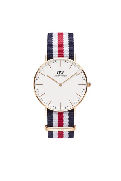 Daniel Wellington Ρολόι DW00100030, unisex, 36 χιλιοστά, Δερμάτινο, Μαύρο