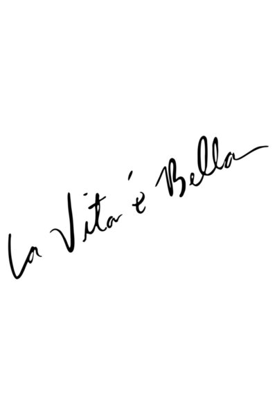 Quart Aksesuar Siyah Hayat Güzeldir La Vita E Bella Araba Sticker Oto Sticker 25 cm