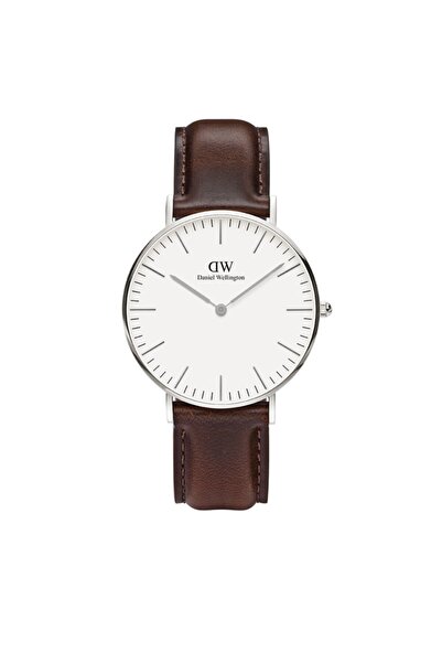 Daniel Wellington Ρολόι DW00100056, unisex, 36 χιλιοστά, δερμάτινο, Μαύρο