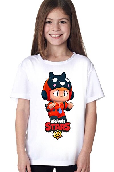 HediyeCenter Tricou pentru copii cu model Brawl Stars Buburuza Bea - D05