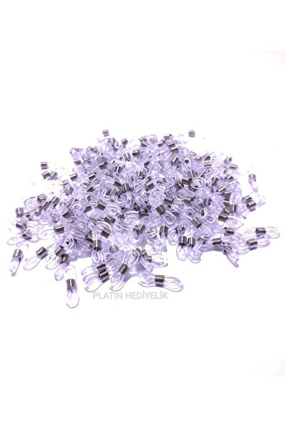 platin hediyelik 10 قطع من مشابك تثبيت النظارات المطاطية باللون الأبيض