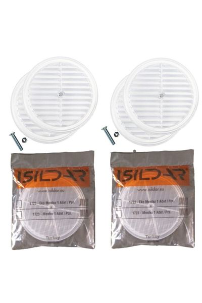 Işıldar Glass Vent - Two Pieces - Cooker Combi Ventilation Vent - Room Kitchen Bathroom Window Air Circulation Set