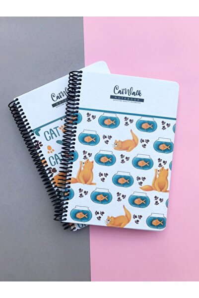 Gıpta Catwalk Kalın Kapak Spiralli Çizgili 120 Yaprak Defter 17x24