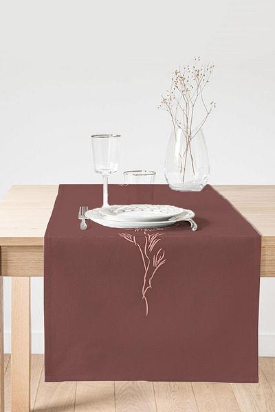 Realhomes Minimalist Special Designed Digital Printed Διακοσμητικό Suede Runner