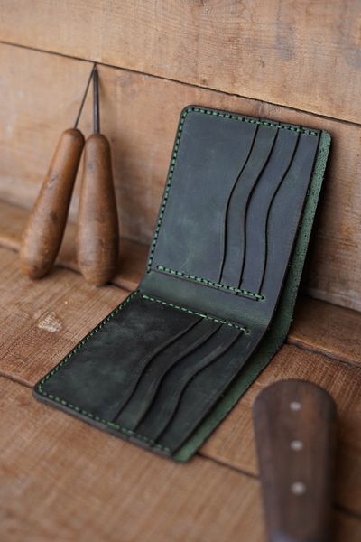 New Coast Leather 1900's Χειροποίητο ανδρικό πορτοφόλι από γνήσιο δέρμα