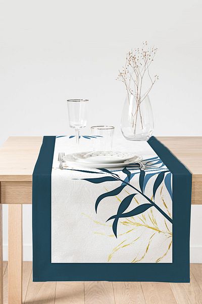 Realhomes Μοντέρνο Suede Runner με ψηφιακή εκτύπωση ειδικής σχεδίασης