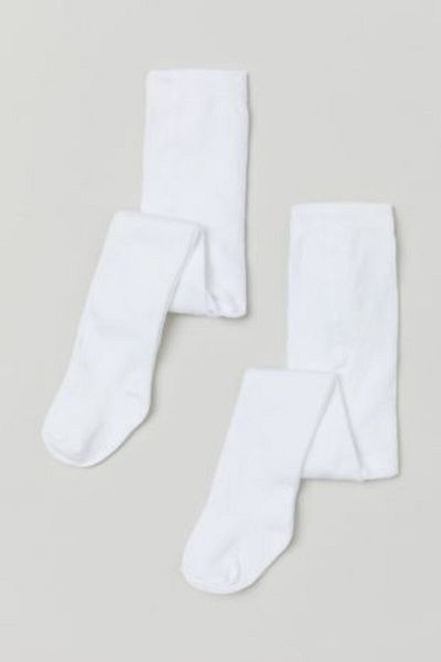 MEM SOCKS 2 пакета памучен чорапогащник без шарки за деца