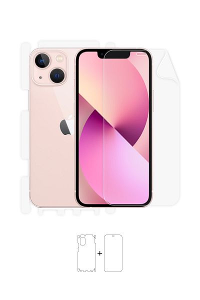 Wrapsol Iphone 13 Mini - 360° Full Body Screen Protector, Polyurethane Film, Front and Back Side Shock Absorbing