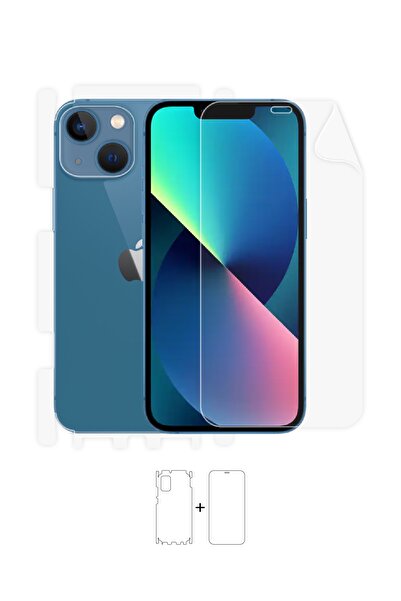 Wrapsol Iphone 13 360 ° Full Body Ekran Koruyucu Kaplama Ön Arka Yan Darbe Emici Poliüretan Film