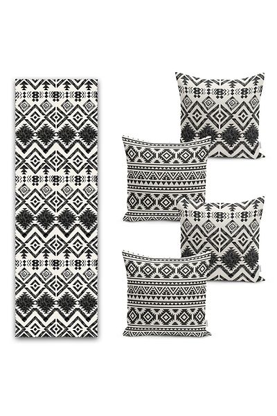 Realhomes Model scandinav proiectat 4 perne de aruncare 1 set de alergător