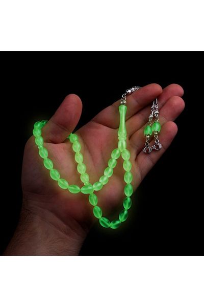 TESBİHCİBABA Glow in the Dark Cat's Eye Prayer Beads