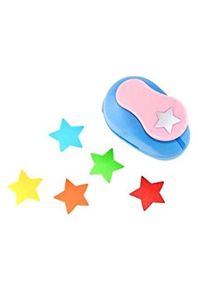 Rölyef Sanat Evi Şekilli Delgeç Yıldız Yaprak  Boy 1 cm