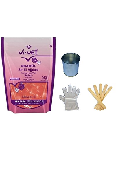Vi-vet Vivet Granül Ağda Pudralı Yedek 250 Gr (inci-boncuk Ağda)+ Cezve