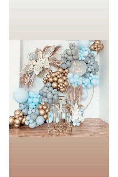 Party City Pastel Balloon Chrome Gold Balloon Concept Balloon Chain