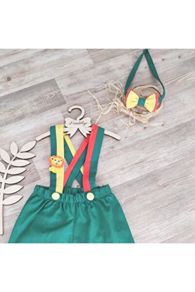 Feriatolye Safari Concept Baby Boy Green Winter Slippers