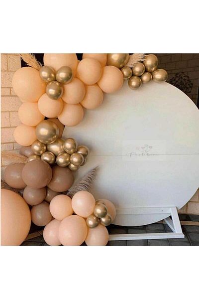 Party City Chrome Gold Brown Salmon Color Balloon Chain