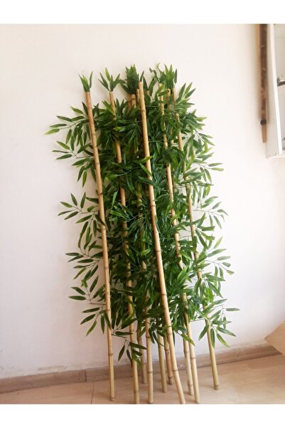 Genel Markalar Yapay Bambu Ağaç Çubukları 10 Adet 1.5 Metre Boyunda Orjinal Bamboo Çubukları Çiçek