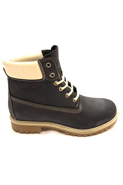Darkwood 506 Navy Blue Αδιάβροχο Nubuck Γνήσιο δέρμα (αδιάβροχο) Γνήσια σόλα από καουτσούκ