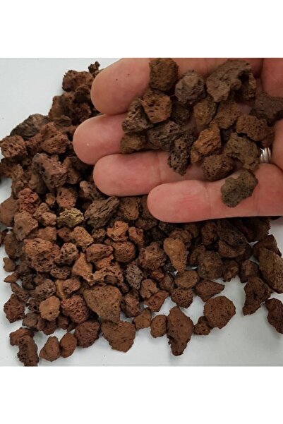 Ekodoğa Kırmızı Pomza Taşı Lav Taşı Volkanik Ponza Pomza 5 lt 3-8 mm