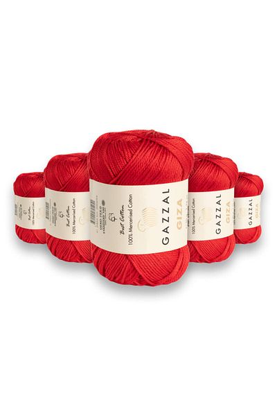 Gazzal Giza Amigurumi Mercerized Cotton 5 Pack Πλεκτό νήμα χειρός 50 gr (2466)