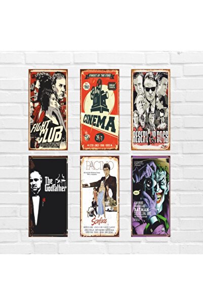 Hayal Poster Cinema Mini Retro Ahşap Poster Seti
