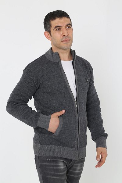 KMKkombin Baba Super Battal Knitwear Πλεκτή Ζακέτα & Πουλόβερ με φερμουάρ