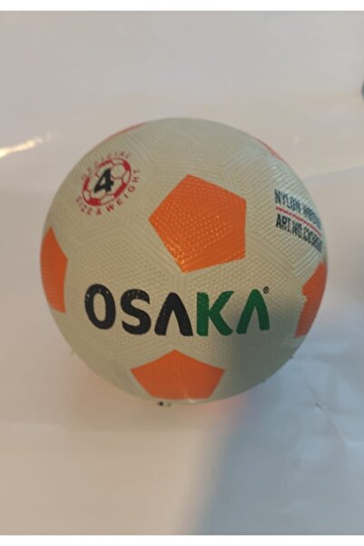 Osaka 4 Numara Kauçuk Futbol Topu Turuncu Beyaz