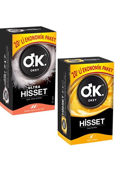 Okey Hisset 20li + Ultra Hisset 20li Toplam 40 Adet