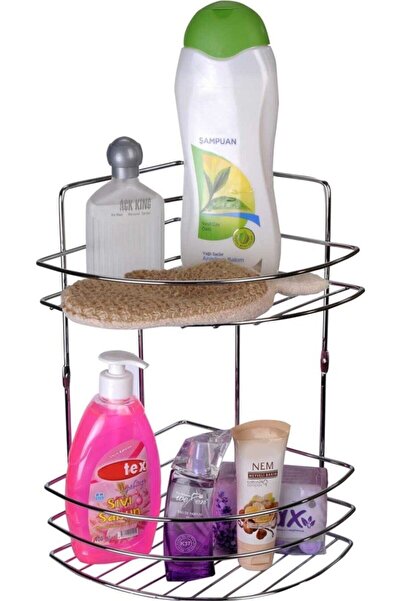 emsa Suport pentru șampon pentru baie, cu două niveluri, cromat, de lux