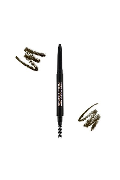 Revolution Duo Brow Pencil Medium Brown