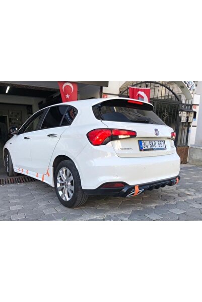 BatmanGarage Fiat Egea Difüzör Hb 2015 Sonrası Parlak Siyah Tam Uyumlu