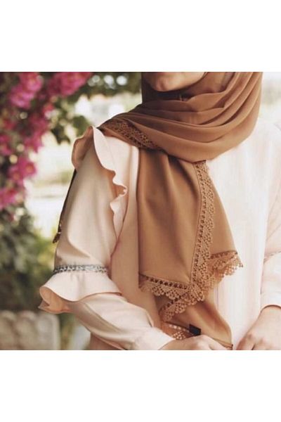 Markapolin Needle Embroidered Chiffon Shawl