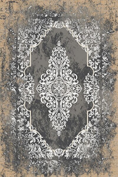 ATLAS HALI Vivaldi Vd00a Gri Sarı Klasik Salon Halısı Akrilik Halı