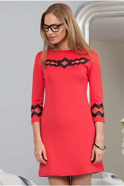 fasardi Kol Detaylı A Kesim Mini Elbise