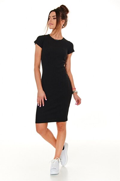 fasardi Günlük Basic Midi Elbise