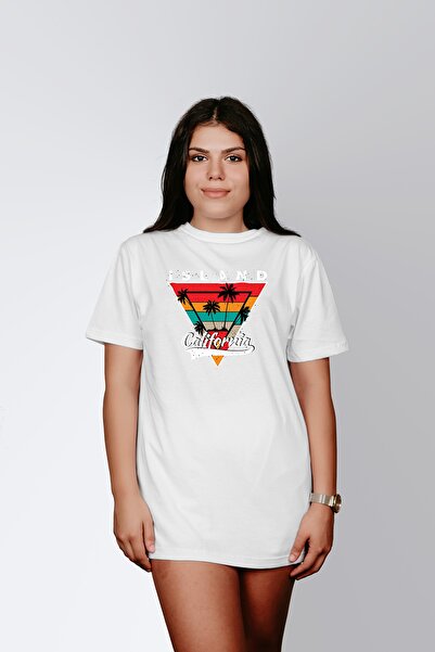 ErTaPassage White Island California cu imprimeu Standard tricou pentru femei ...