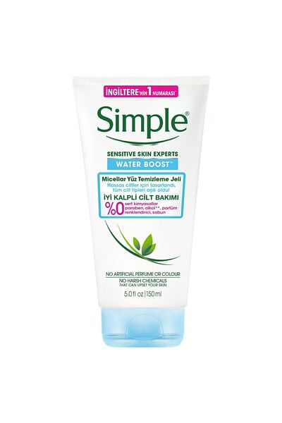Simple Water Boost Micellar Facial Cleansing Gel 150 ml