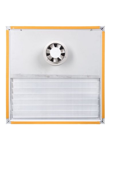 kadıoğlu menfez sineklik 35X40 Aluminum Surface Bonding Grille with Aspirator (Ventilation - Fan)