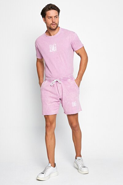 Be Green Unisex Pembe Washed Şort