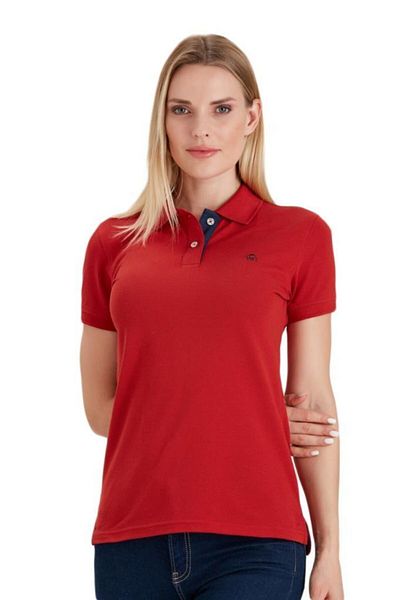 Woolnat Γυναικείο μπλουζάκι Polo Neck Cotton