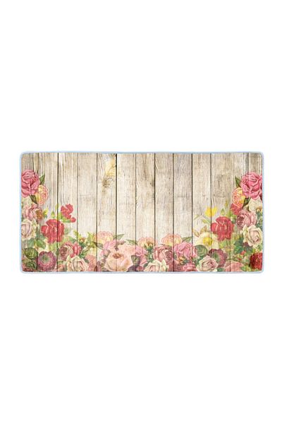 Colorix Carpet Non-Slip Base Countertop Kitchen Mat 75x150 Cm No: 405